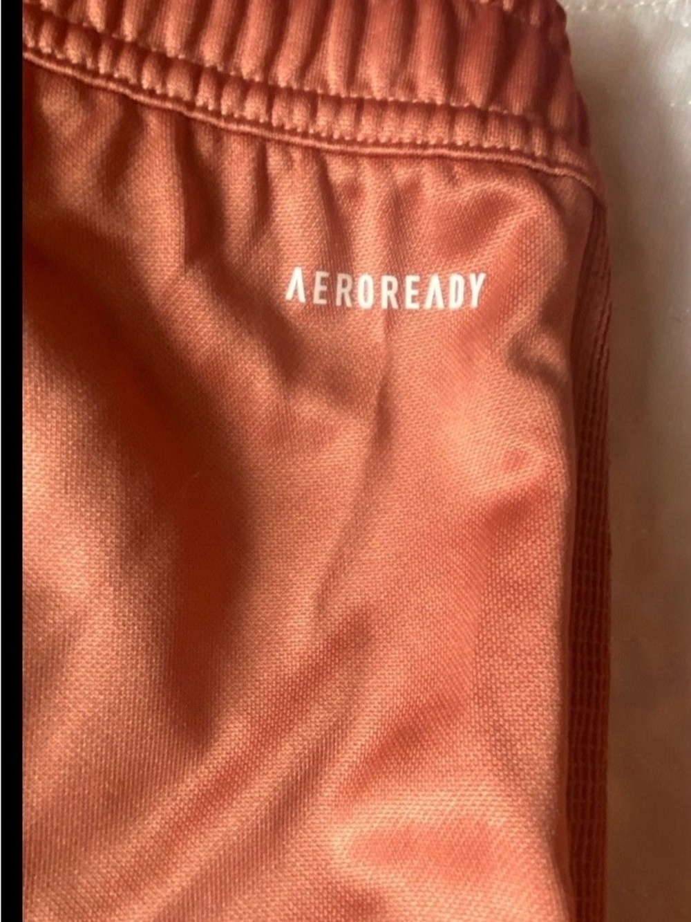 adidas Orange Joggers with White Side Stripes - Picture 7 of 10